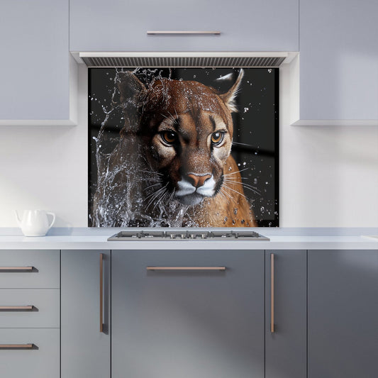 Fierce Puma in Motion Kitchen Splashback