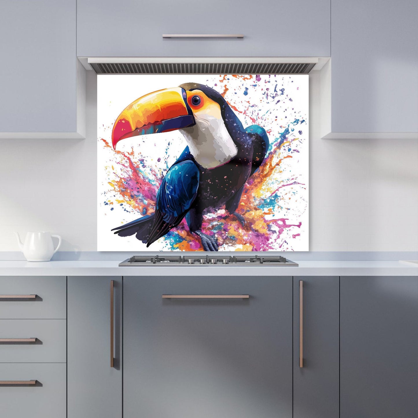 Toucan's Splash of Vivid Life Kitchen Splashback