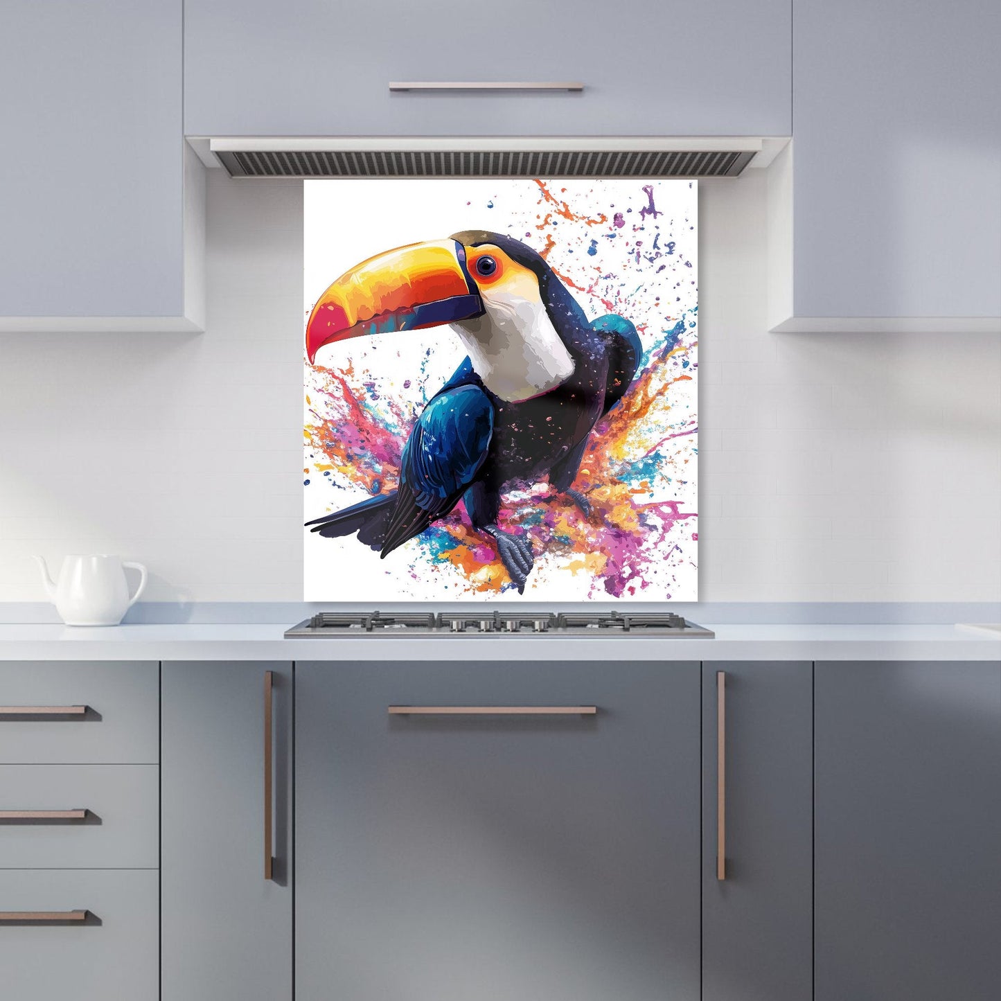 Toucan's Splash of Vivid Life Kitchen Splashback