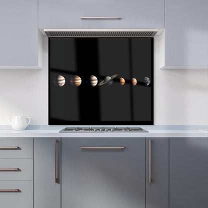 The Solar System in Order Kitchen Splashback