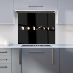 The Solar System in Order Kitchen Splashback