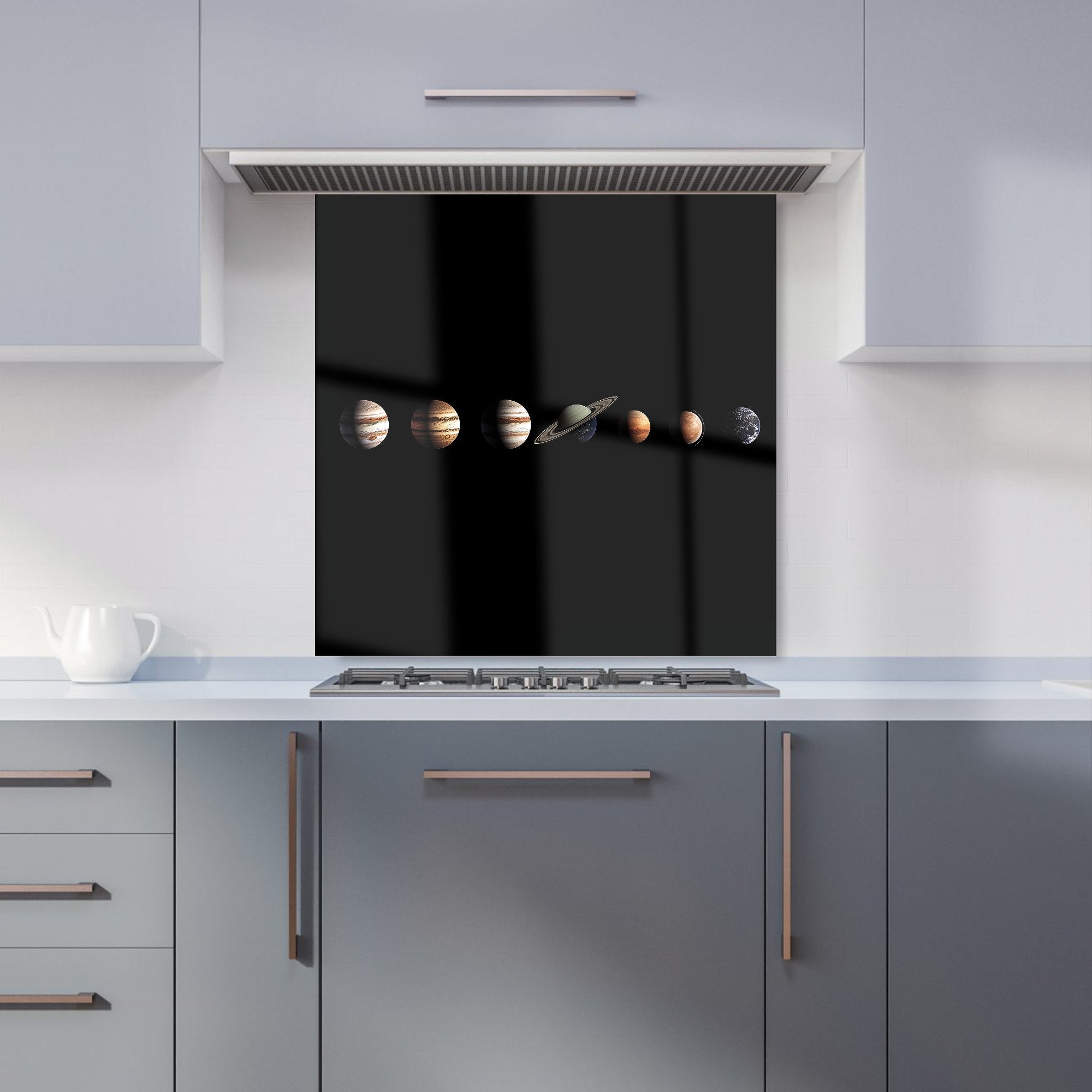 The Solar System in Order Kitchen Splashback