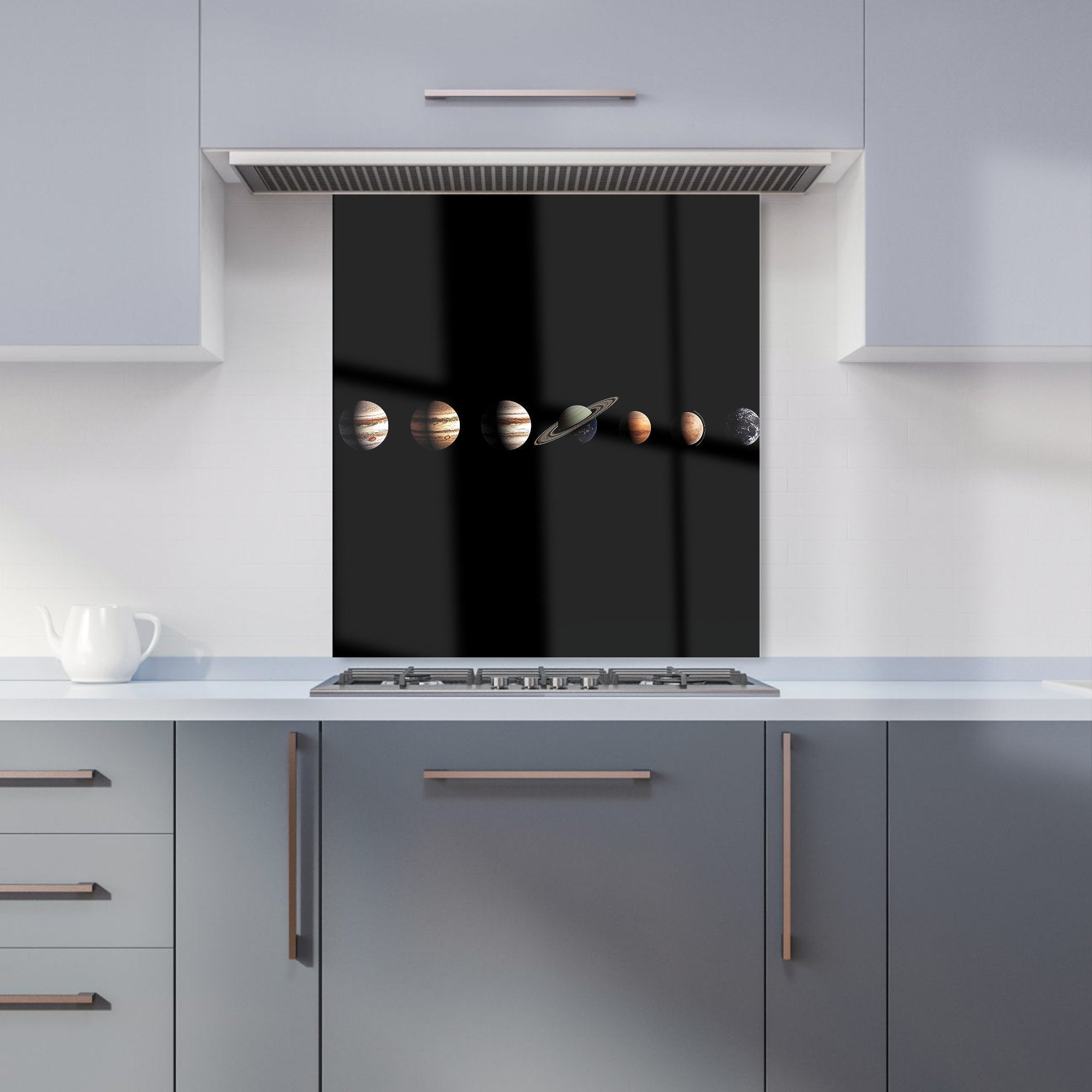 The Solar System in Order Kitchen Splashback
