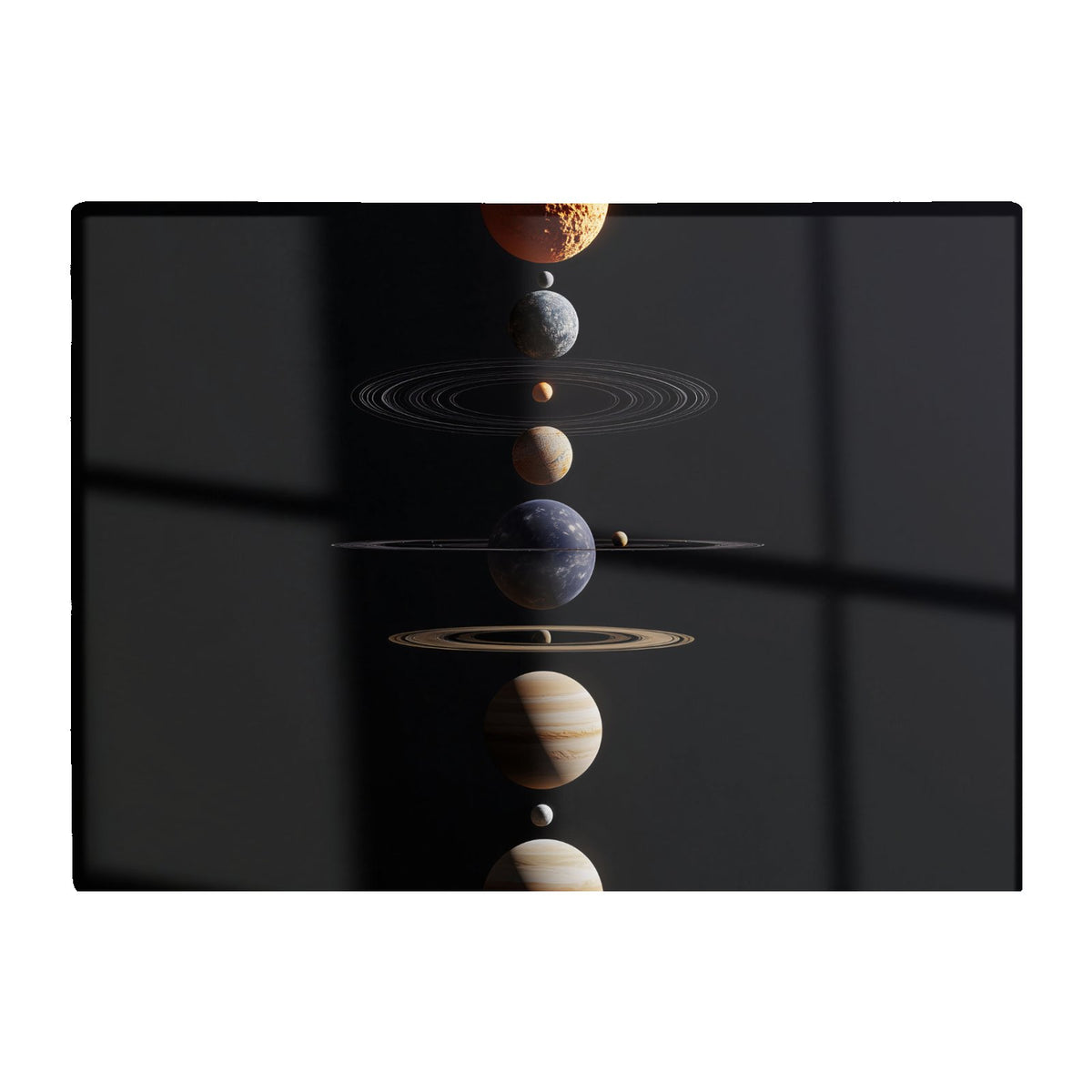 Balanced Planets In Space Chopping Board