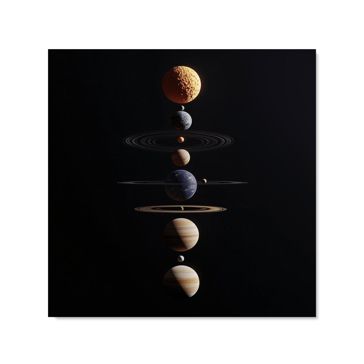 Balanced Planets in Space Kitchen Splashback