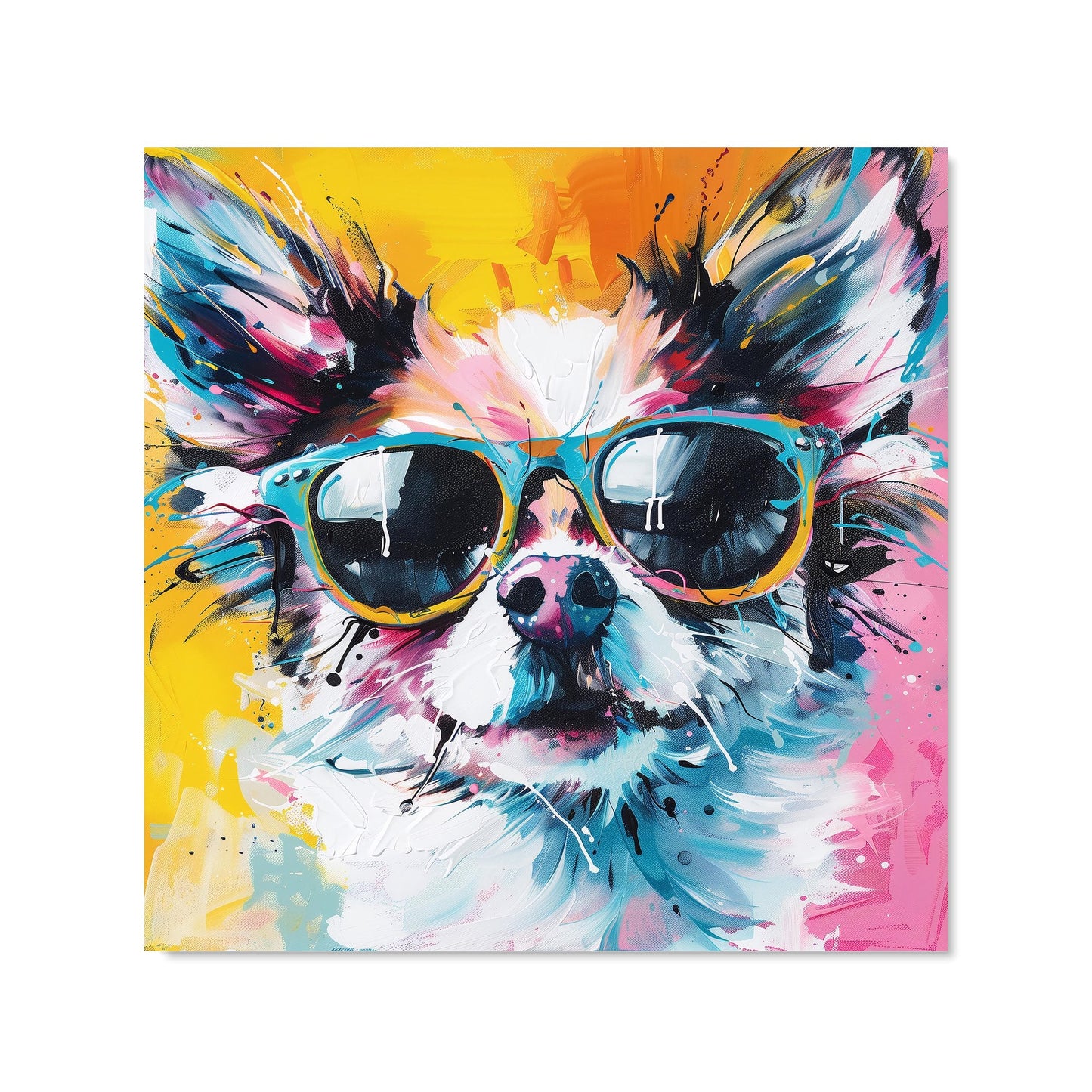 Chic Chihuahua in Sunglasses Kitchen Splashback