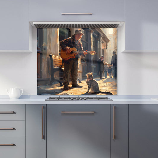 Busker's Melody and the Cat Kitchen Splashback