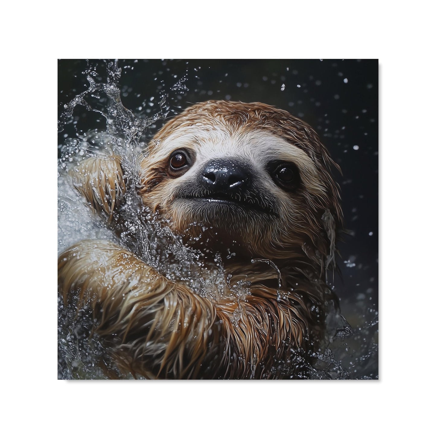 Gleeful Sloth Splashart Kitchen Splashback