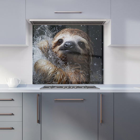 Gleeful Sloth Splashart Kitchen Splashback