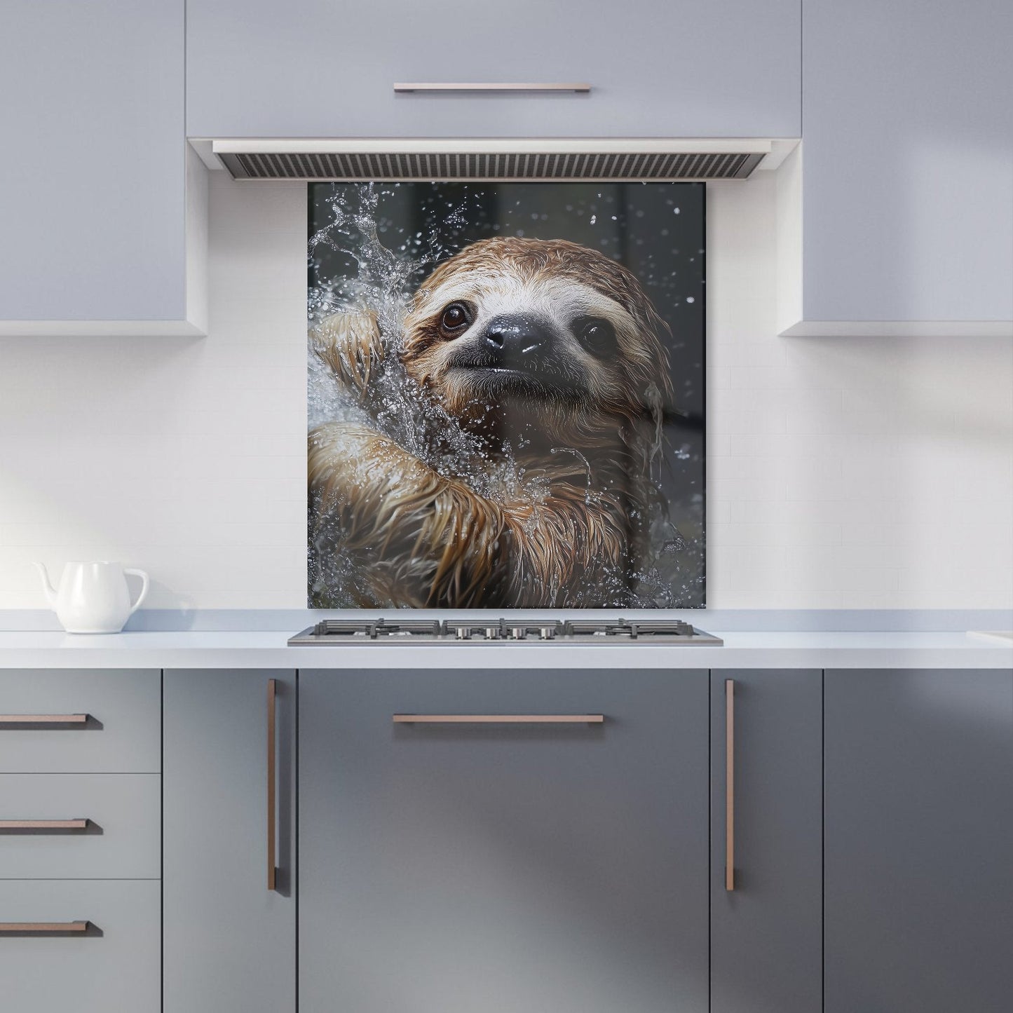 Gleeful Sloth Splashart Kitchen Splashback