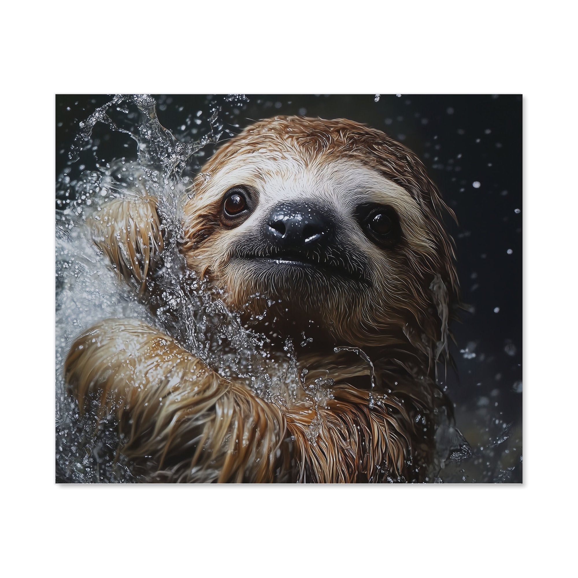 Gleeful Sloth Splashart Kitchen Splashback