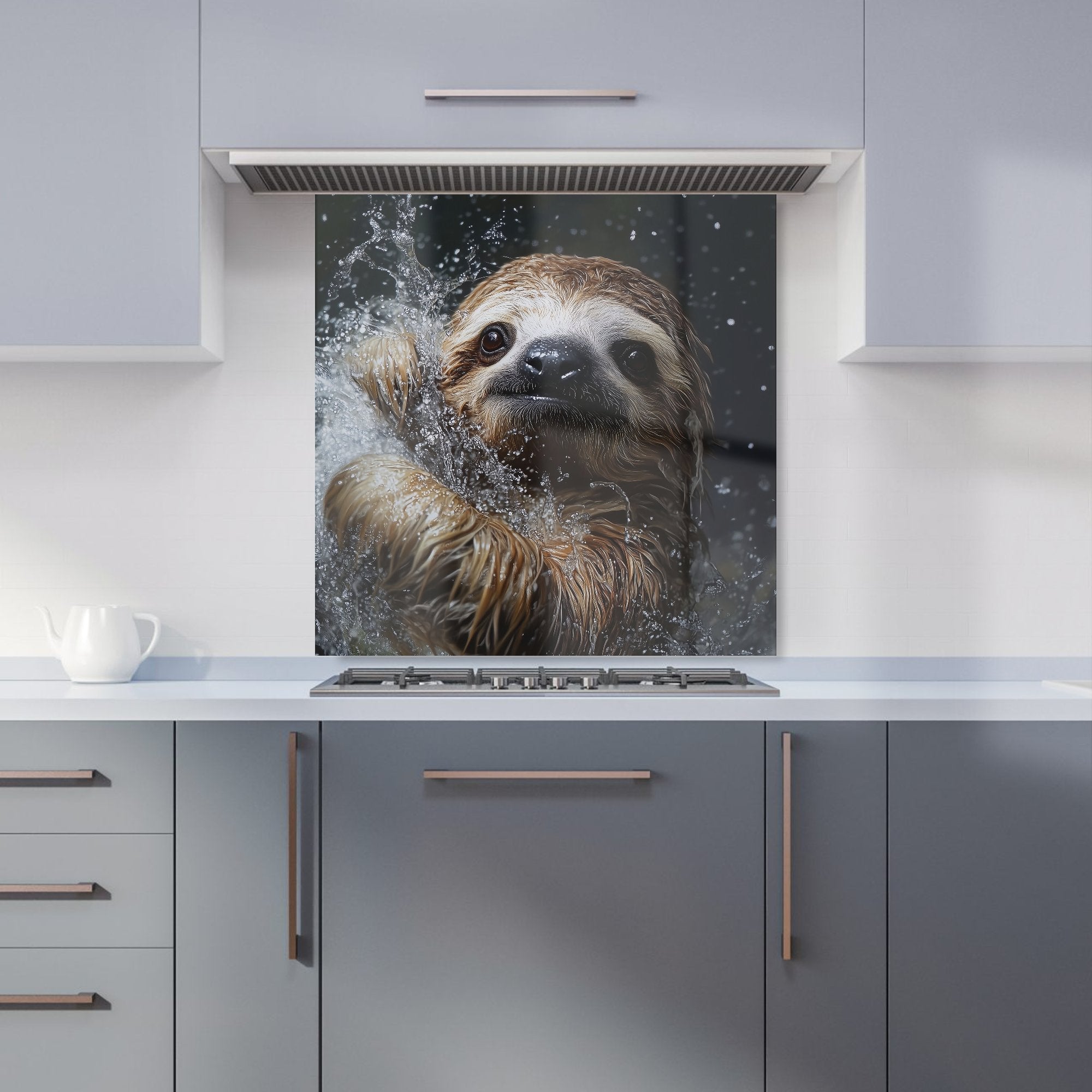 Gleeful Sloth Splashart Kitchen Splashback