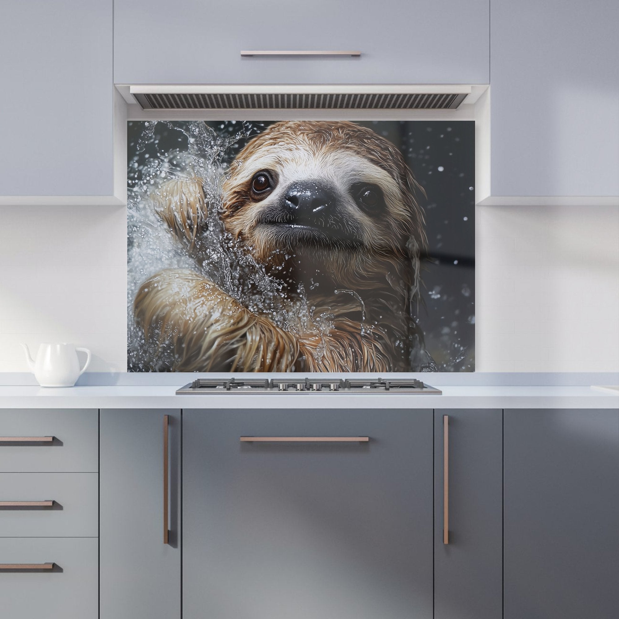 Gleeful Sloth Splashart Kitchen Splashback