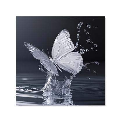 Crystal Butterfly Water Dance Kitchen Splashback