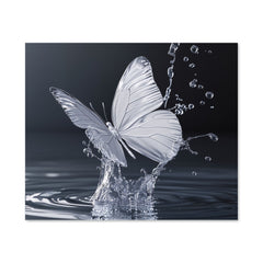 Crystal Butterfly Water Dance Kitchen Splashback