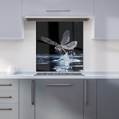 Glistening Dragonfly Lift-Off Kitchen Splashback