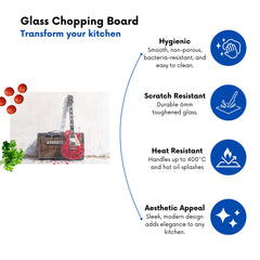 Red Guitar: Echoes Of Rock Chopping Board