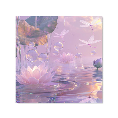 Enchanted Waterlilies and Bubbles Kitchen Splashback