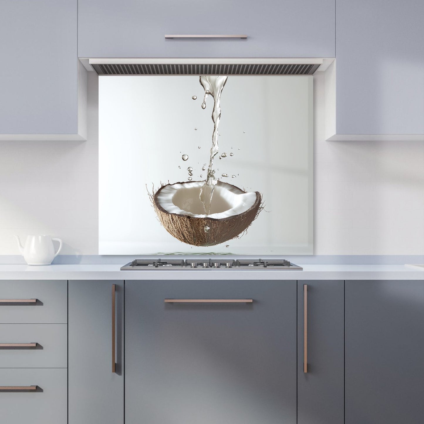 Splashing Coconut: A Fluid Moment Kitchen Splashback