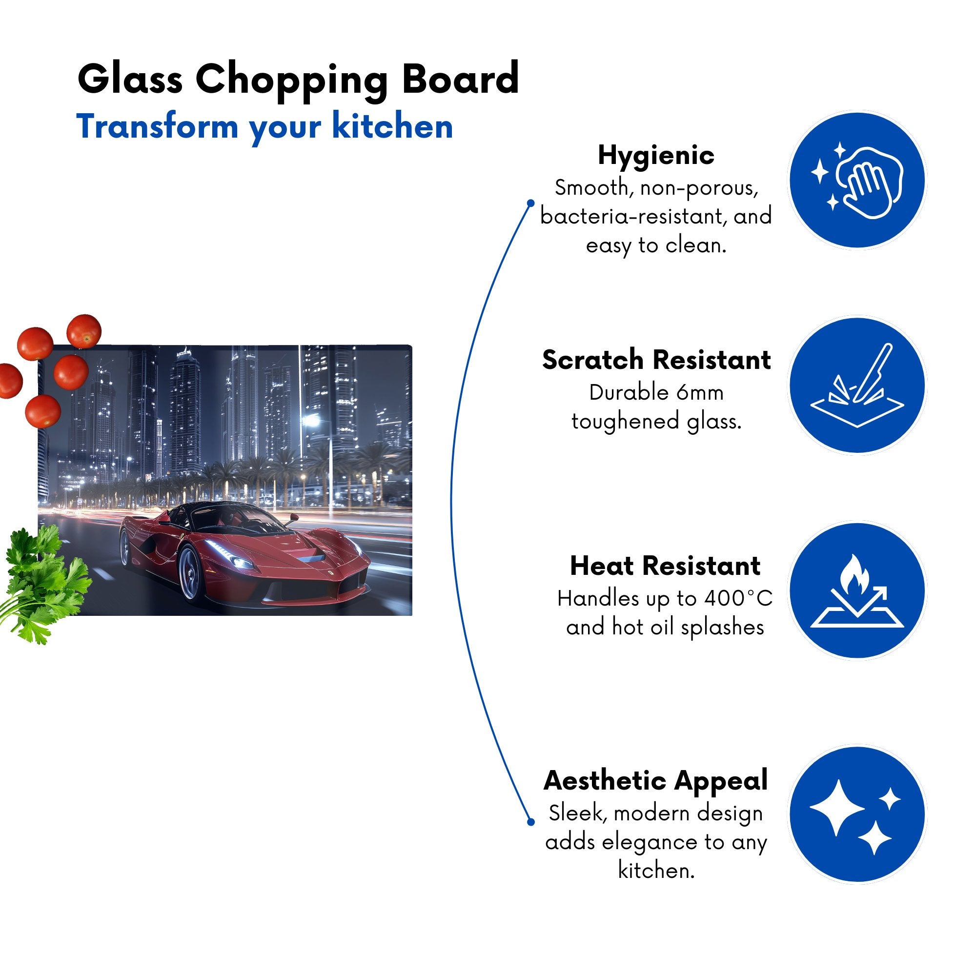 Midnight Cruise In Dubai Chopping Board