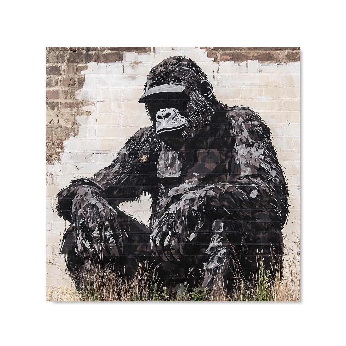 Urban Gorilla: Banksy-Inspired Street Art Kitchen Splashback