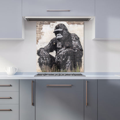 Urban Gorilla: Banksy-Inspired Street Art Kitchen Splashback