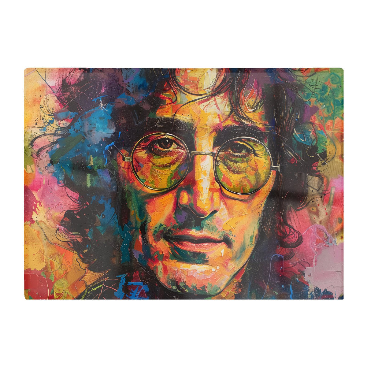 Psychedelic Portrait Of Lennon Chopping Board