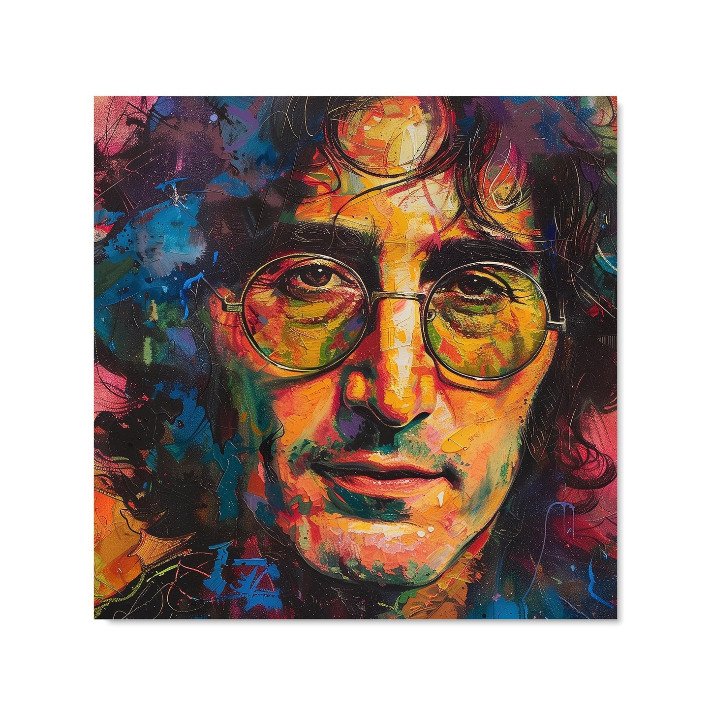 Psychedelic Portrait of Lennon Kitchen Splashback