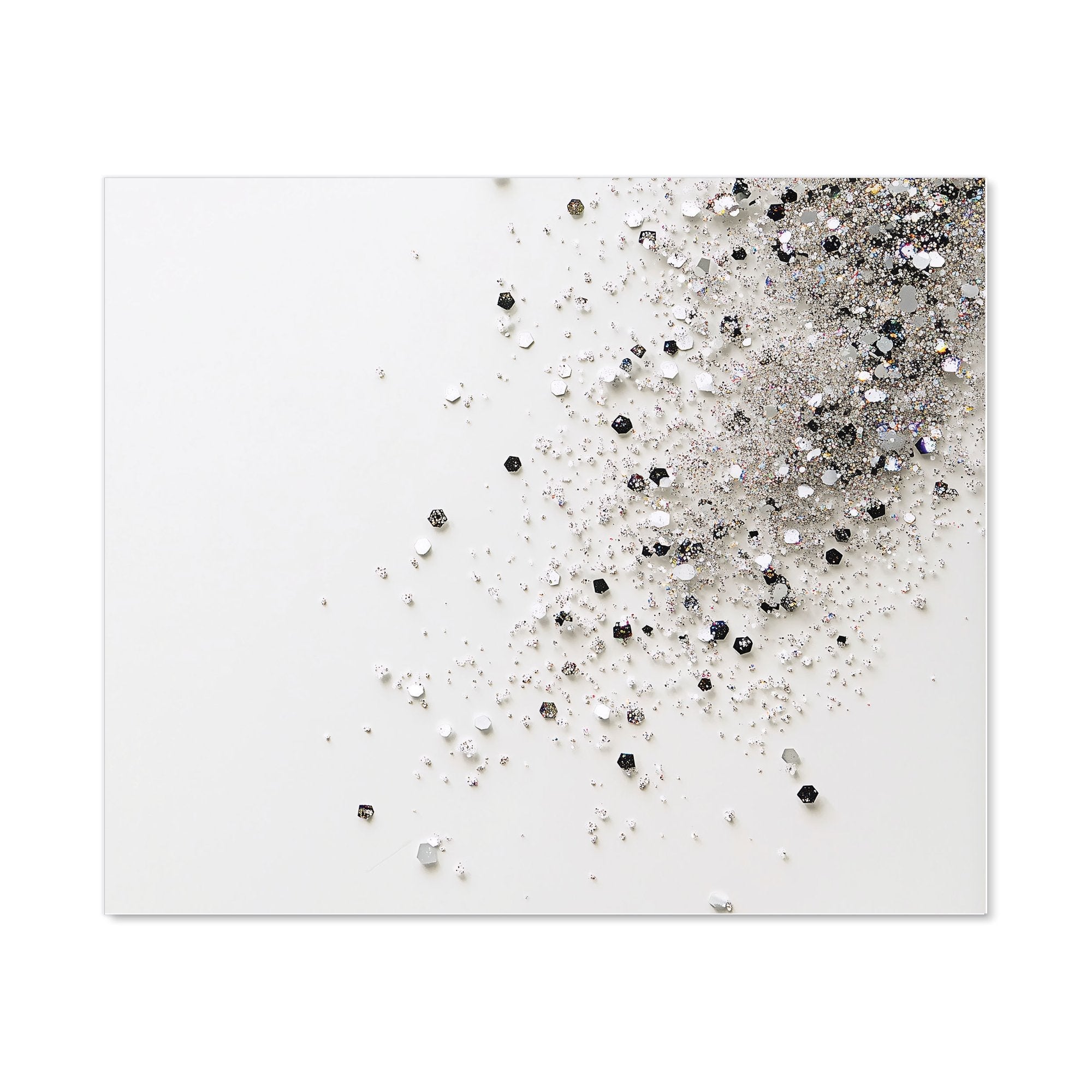 Glittering Tranquility: Pure White Kitchen Splashback