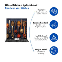 Spice Spectrum: Culinary Colors Kitchen Splashback
