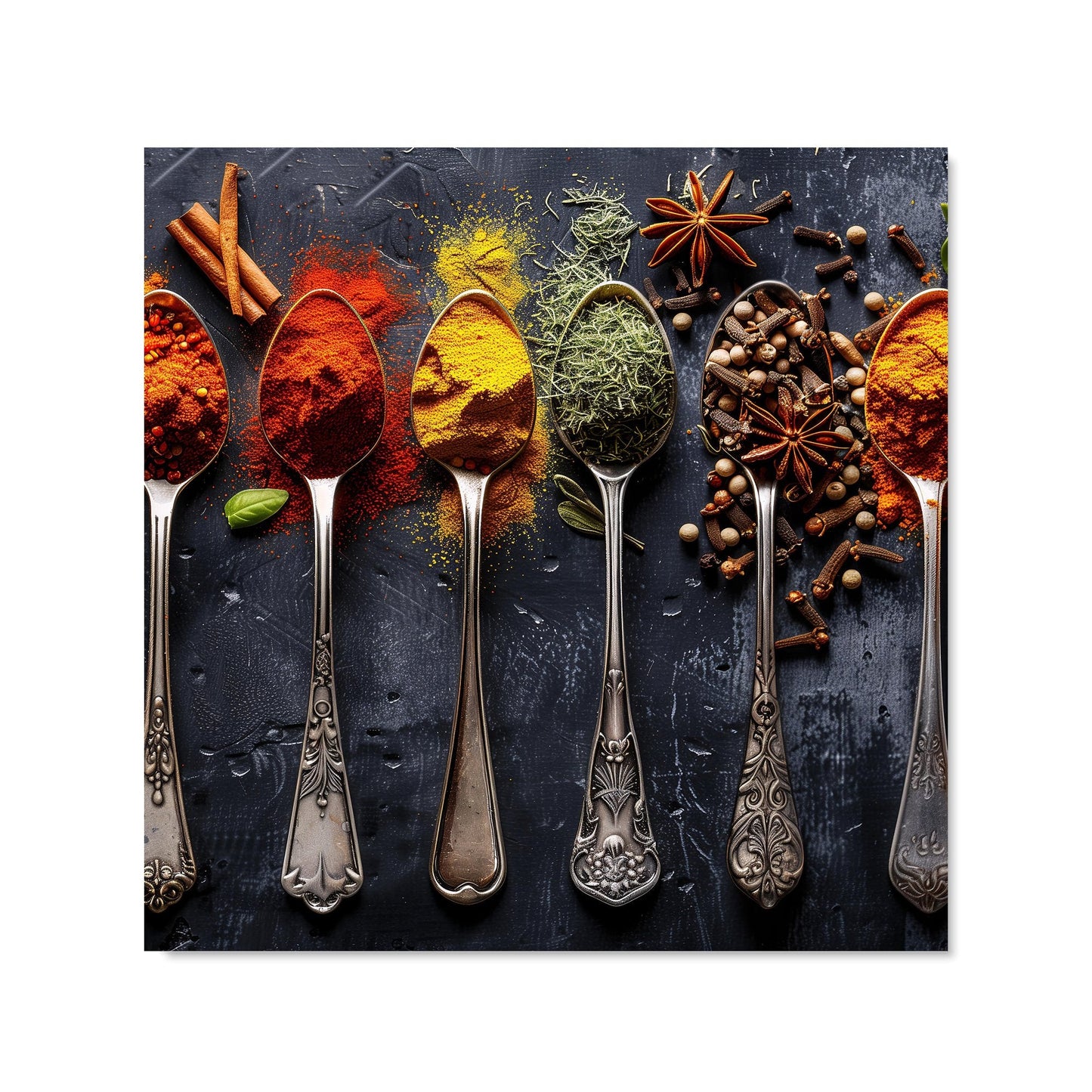 Herbs & Spices: Gastronomic Canvas Kitchen Splashback