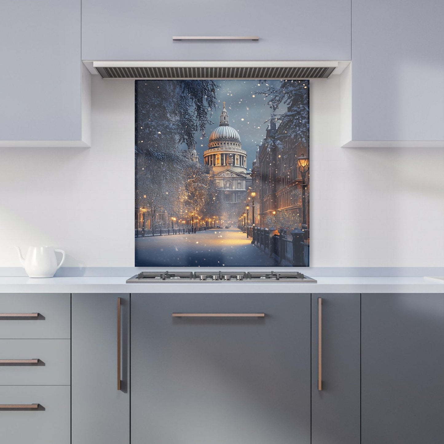 Winter's Embrace at St. Paul's Kitchen Splashback