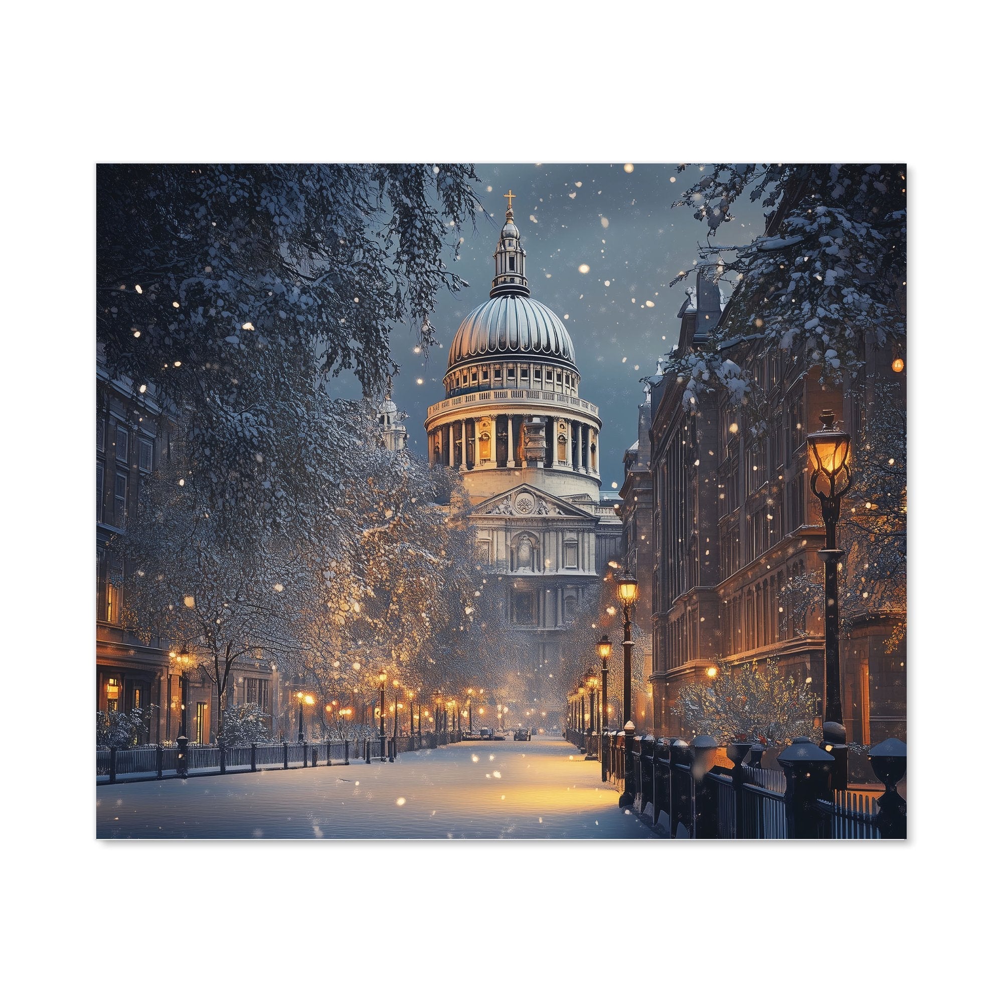 Winter's Embrace at St. Paul's Kitchen Splashback
