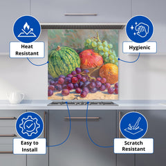 Harvest Bounty: A Still Life Kitchen Splashback