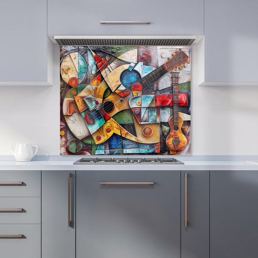 Melody of Shapes: Picasso's Instruments Kitchen Splashback