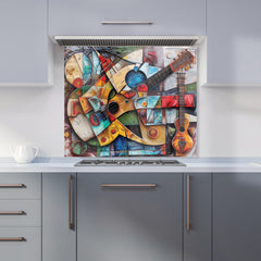Melody of Shapes: Picasso's Instruments Kitchen Splashback