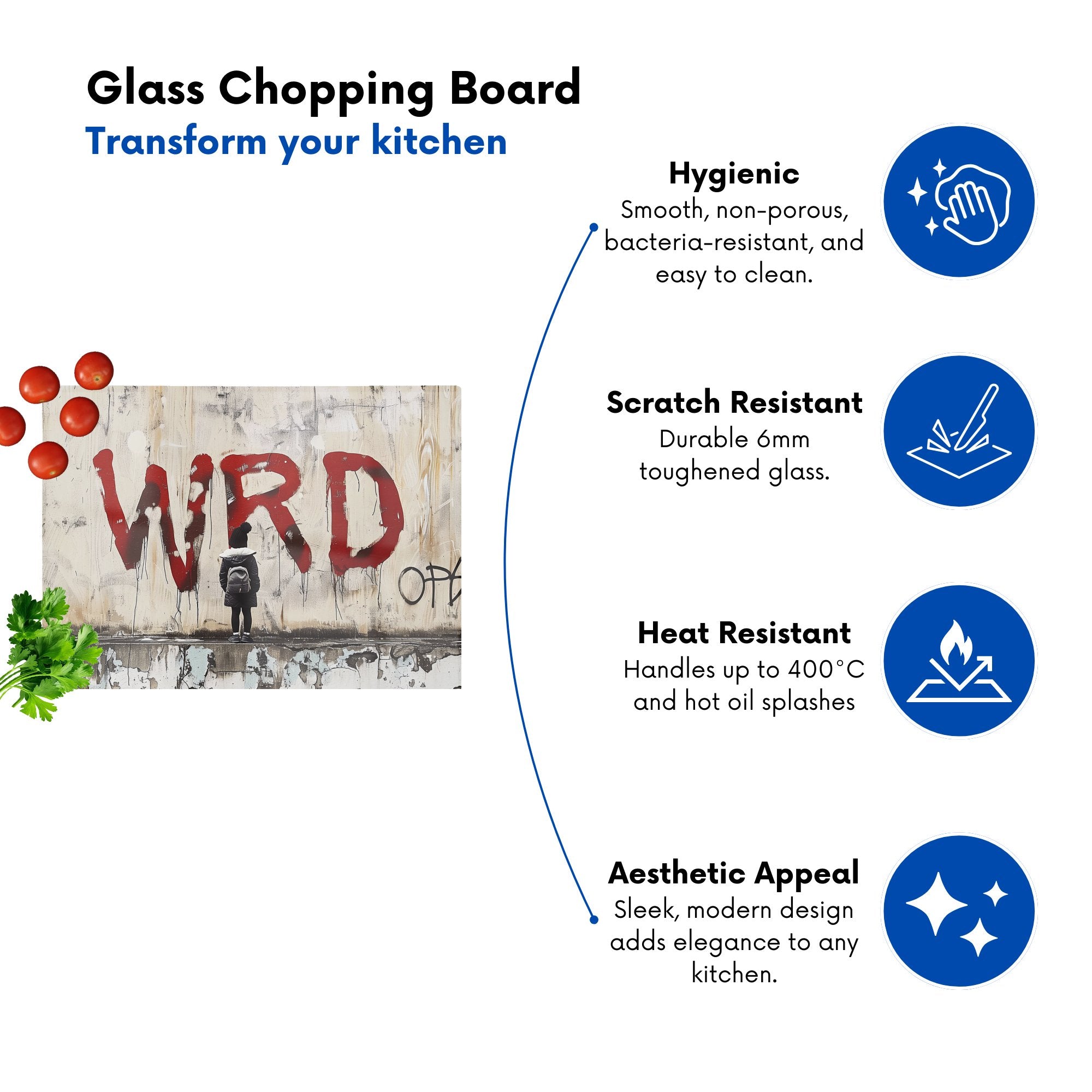 Banksy Inspired: Warren Reed Designer Chopping Board