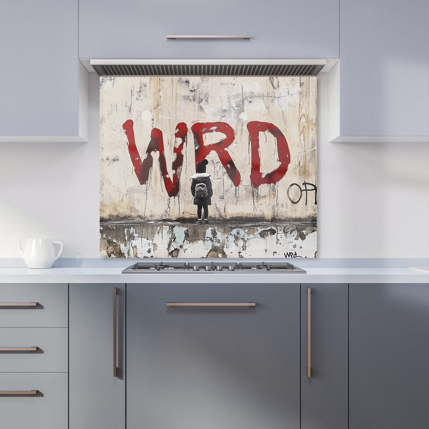 Banksy Inspired: Warren Reed Designer Kitchen Splashback