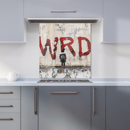 Banksy Inspired: Warren Reed Designer Kitchen Splashback