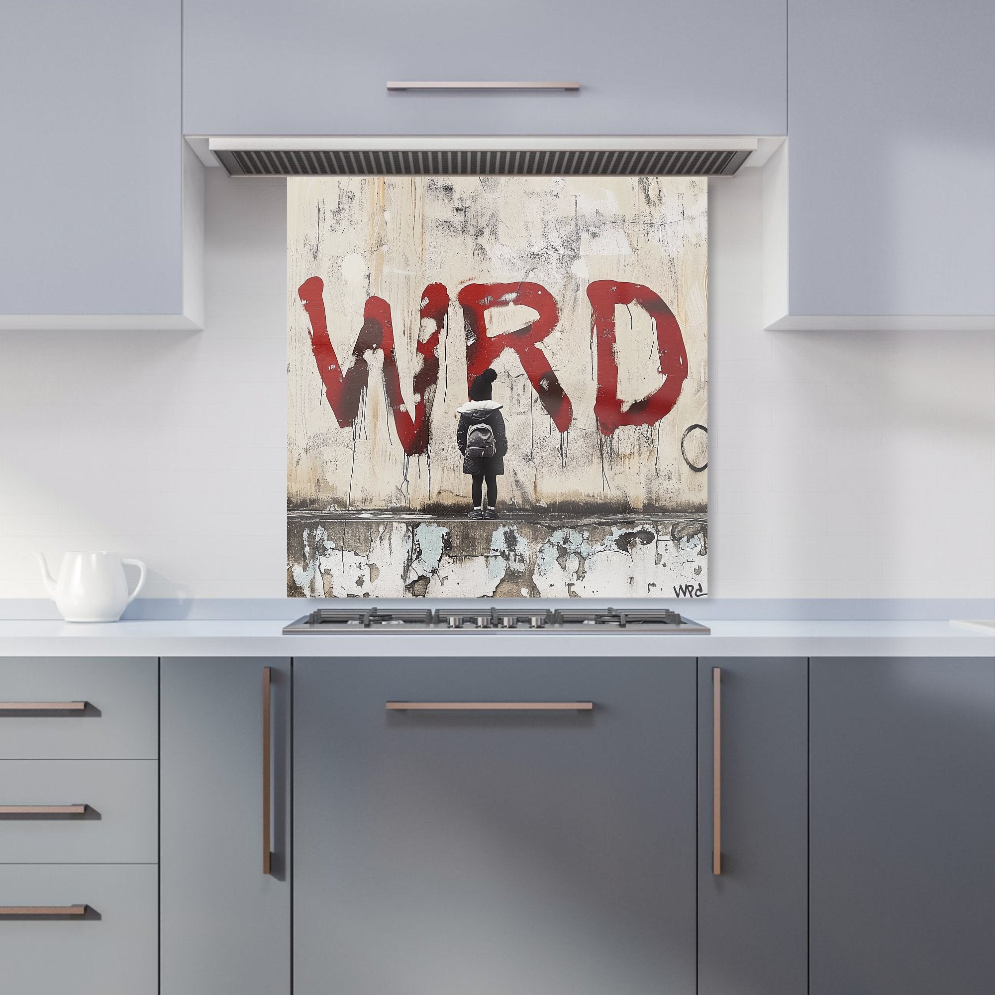 Banksy Inspired: Warren Reed Designer Kitchen Splashback