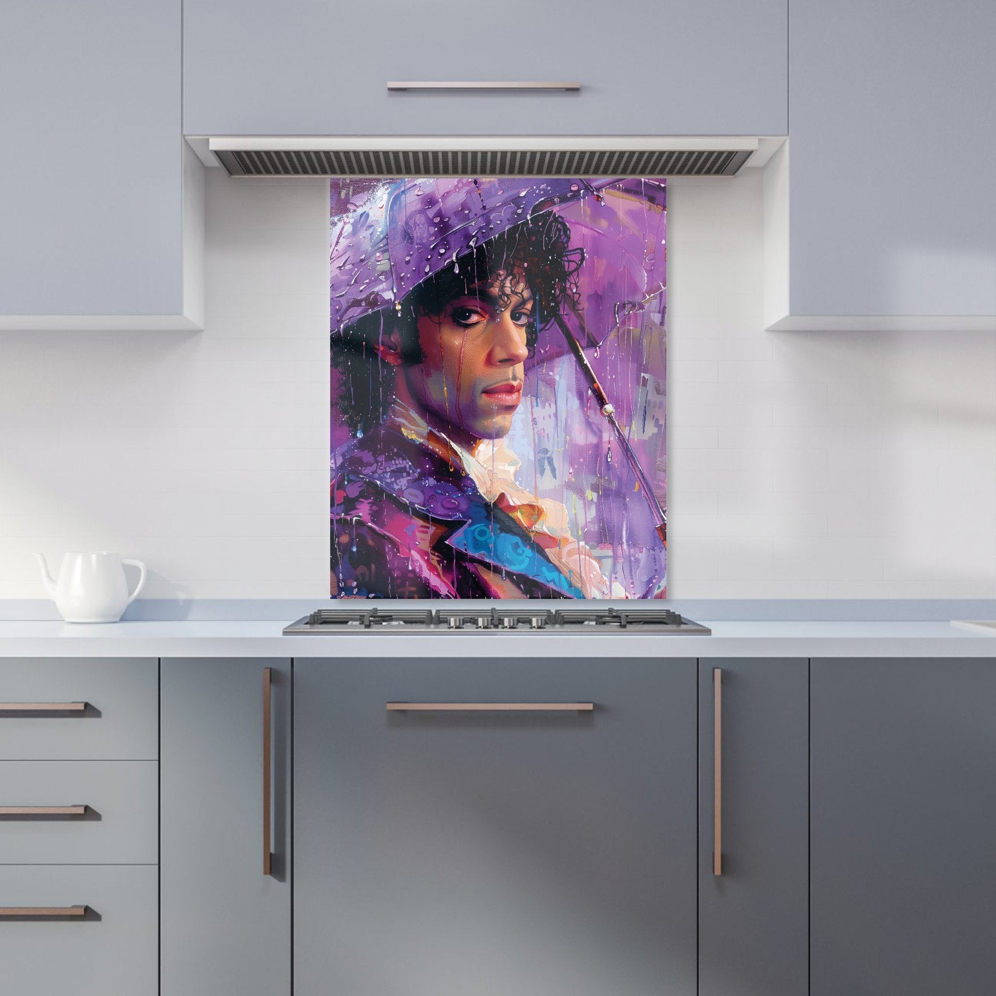 Purple Rain Tribute to Prince Kitchen Splashback