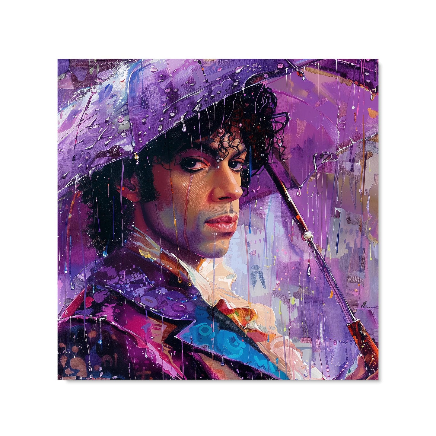 Purple Rain Tribute to Prince Kitchen Splashback