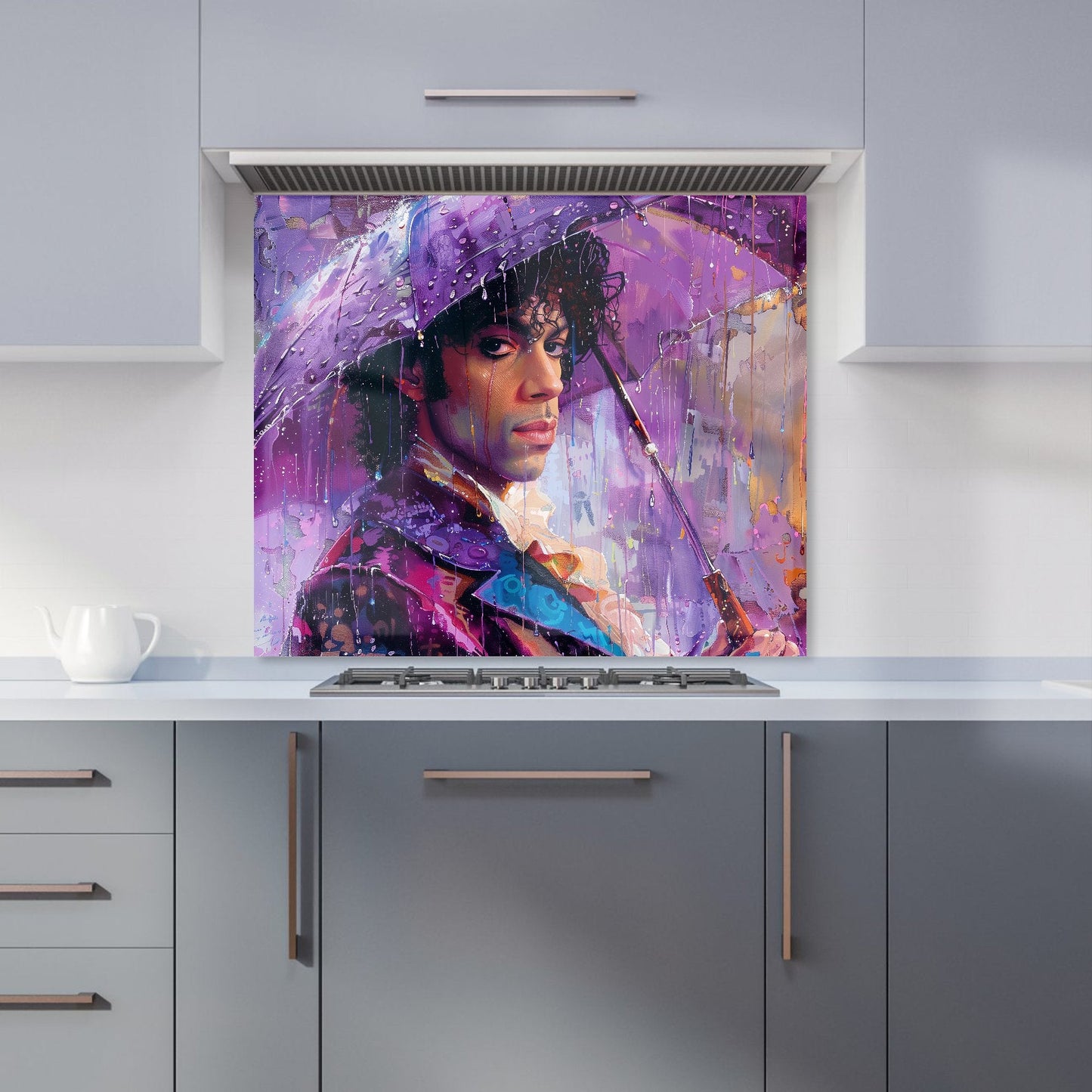 Purple Rain Tribute to Prince Kitchen Splashback