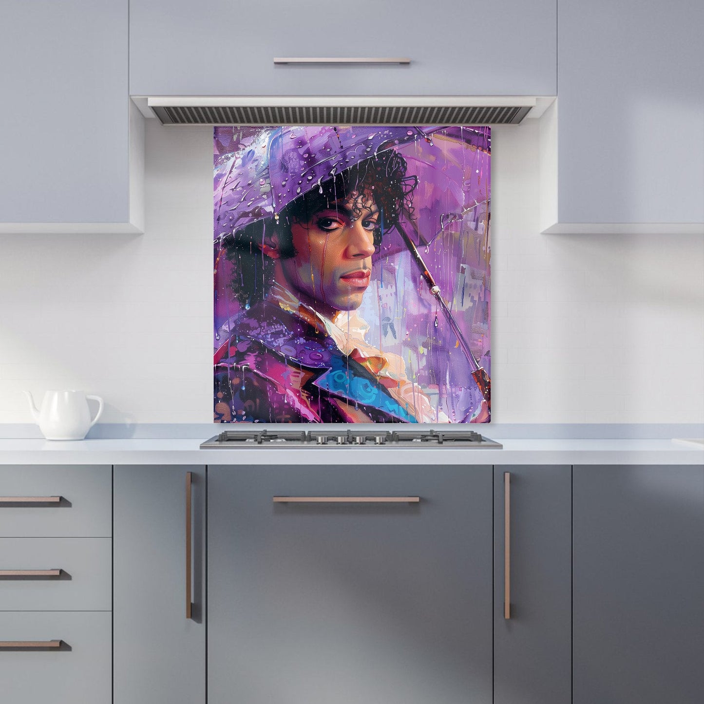 Purple Rain Tribute to Prince Kitchen Splashback