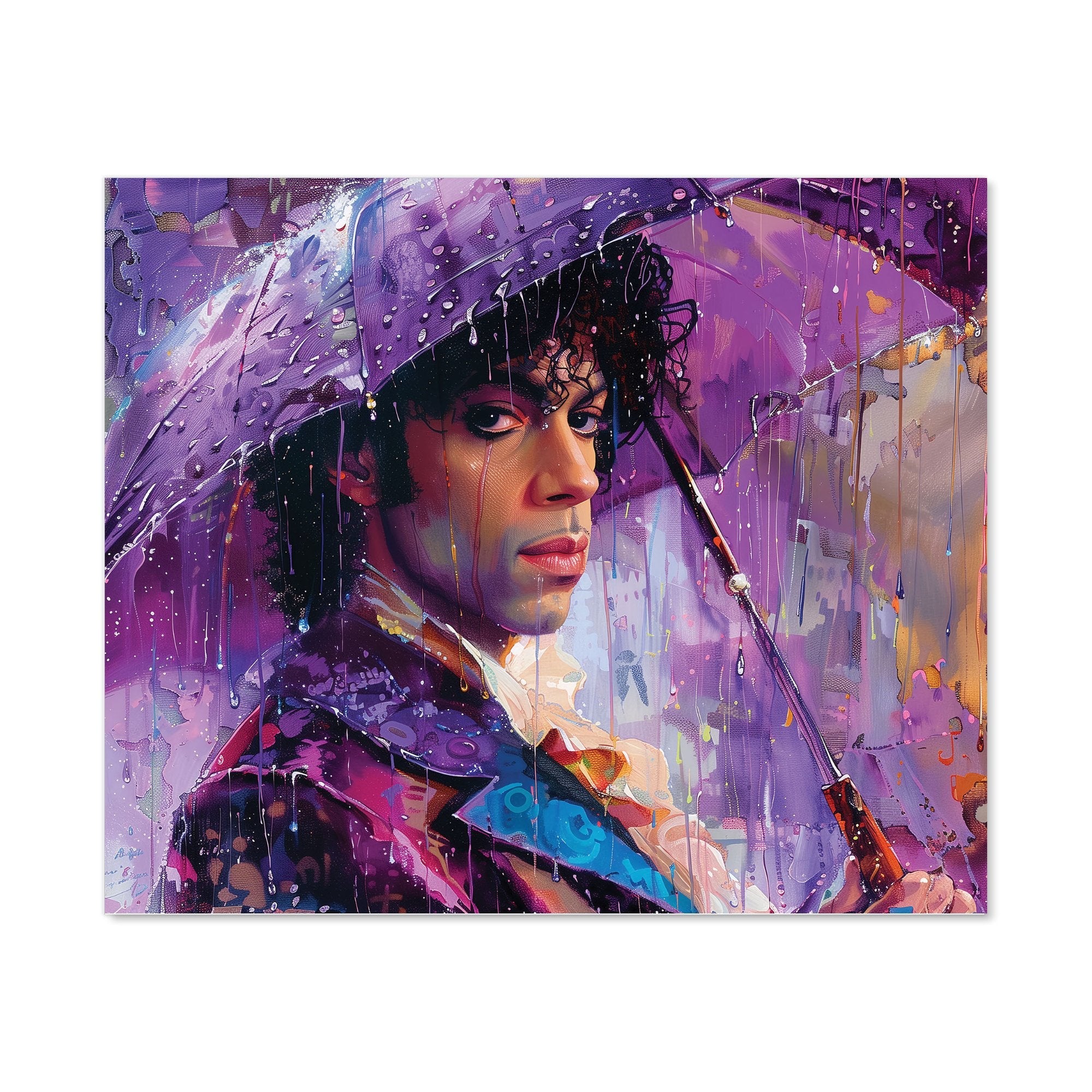 Purple Rain Tribute to Prince Kitchen Splashback