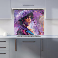 Purple Rain Tribute to Prince Kitchen Splashback