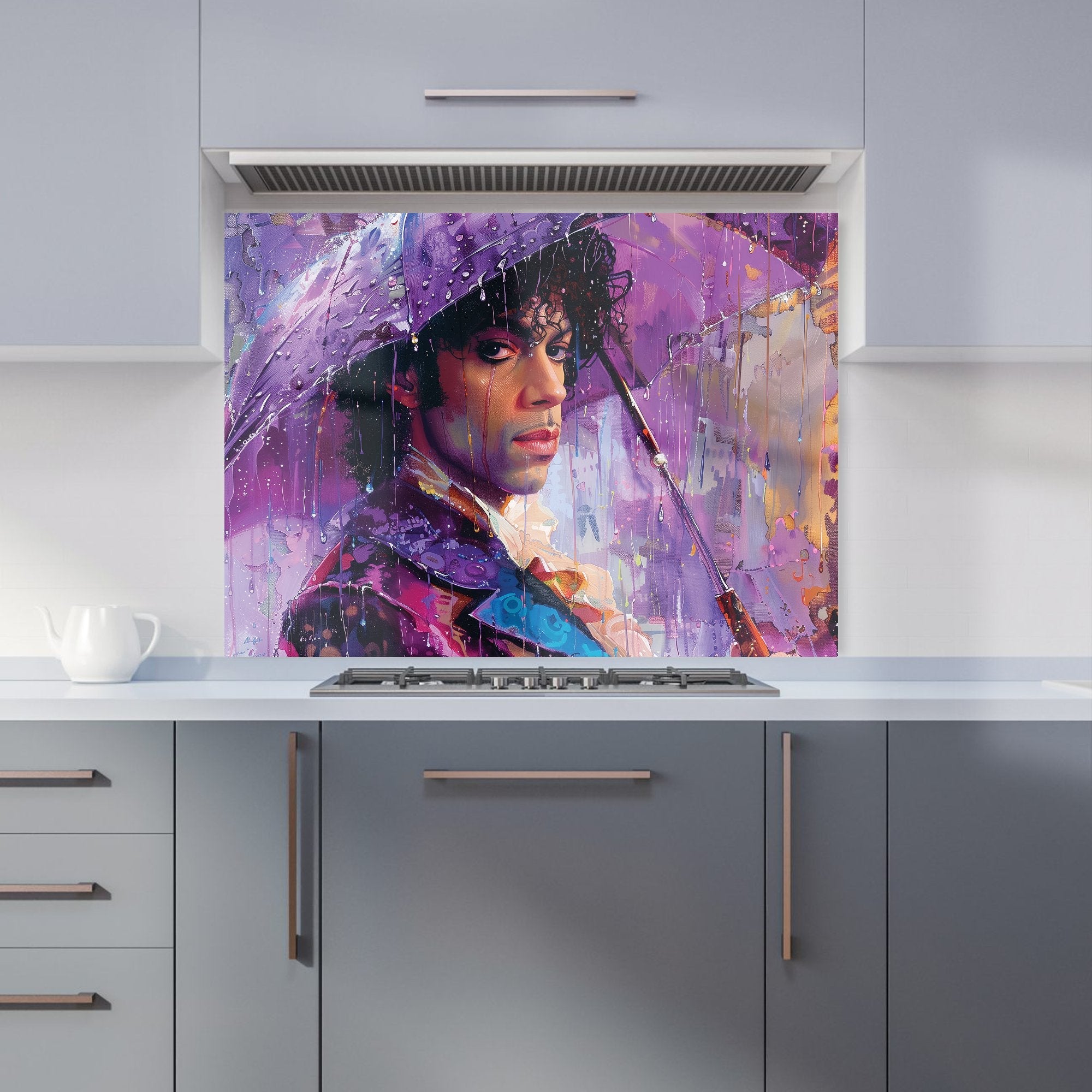 Purple Rain Tribute to Prince Kitchen Splashback