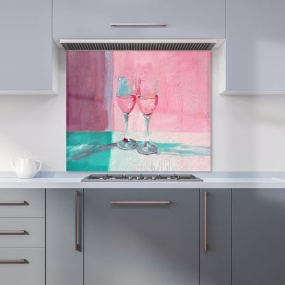 Romantic Evening: Champagne Toast Kitchen Splashback