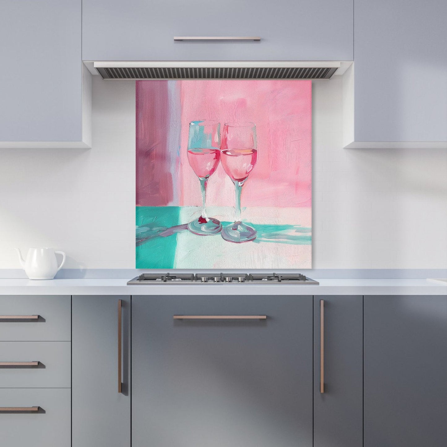 Romantic Evening: Champagne Toast Kitchen Splashback