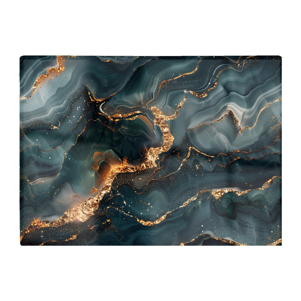 Vibrant Blue Marble Effect Chopping Board